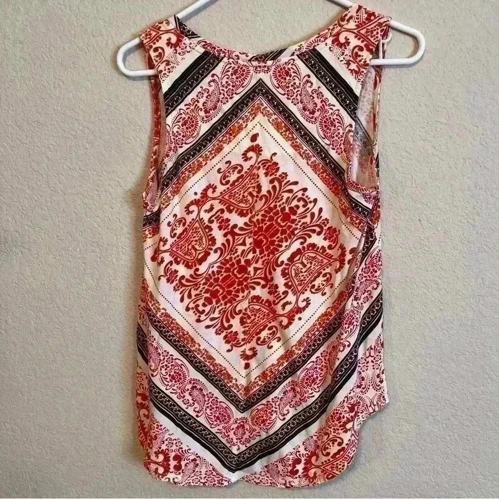 Lucky Brand tank top size small red, blue and off white- patriotic colors EUC - Picture 2 of 4